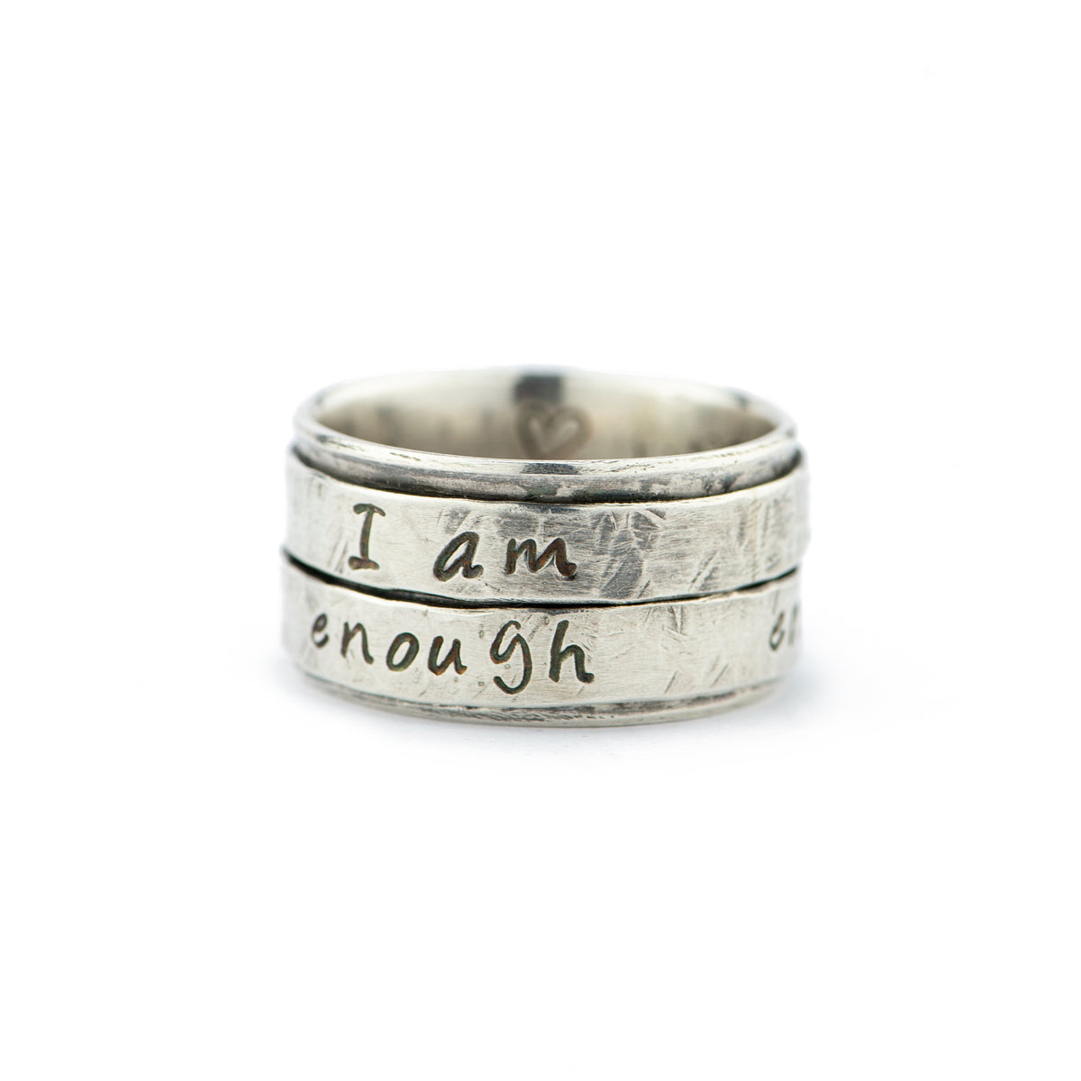 Spinner Ring 'I Am Enough' – Frankly Lovely Jewellery